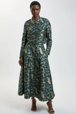 Veste Cintrée À Boutons En Jacquard