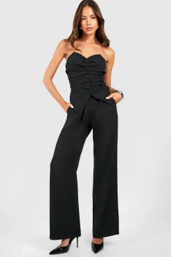 boohoo Veste cintrée à boutons et fronces<Femme Tailleurs|Tops