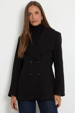 Veste Cintrée À Double Boutonnage Avec Col Statement