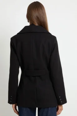 Veste Cintrée À Double Boutonnage Avec Col Statement