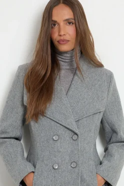 Wallis Veste Cintrée À Double Boutonnage Avec Col Sculptural<Femme Vestes & Manteaux