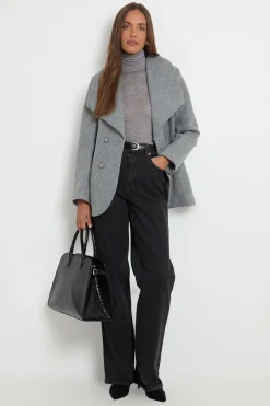 Wallis Veste Cintrée À Double Boutonnage Avec Col Sculptural<Femme Vestes & Manteaux