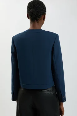 Veste Cintrée À Détail Contrasté