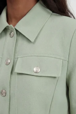 Veste Cintrée À Détails De Boutons