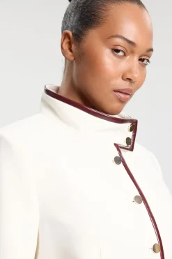 KarenMillen Veste Cintrée Grande Taille En Mélange Synthétique Stretch Compact Avec Ceinture<Femme Tailleurs|Blazers