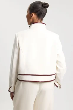 KarenMillen Veste Cintrée Grande Taille En Mélange Synthétique Stretch Compact Avec Ceinture<Femme Tailleurs|Blazers