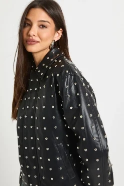 Veste cloutée Premium en synthétique ultra douce