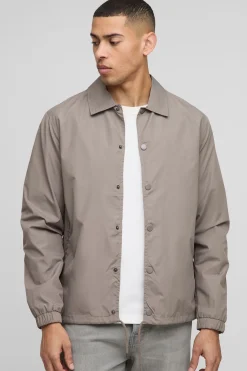 Veste Coach à Col Coupe Droite