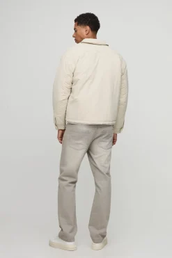 boohooMAN Veste coach en nylon froissée à finition pêchée, coupe boxy<Homme Manteaux Et Vestes
