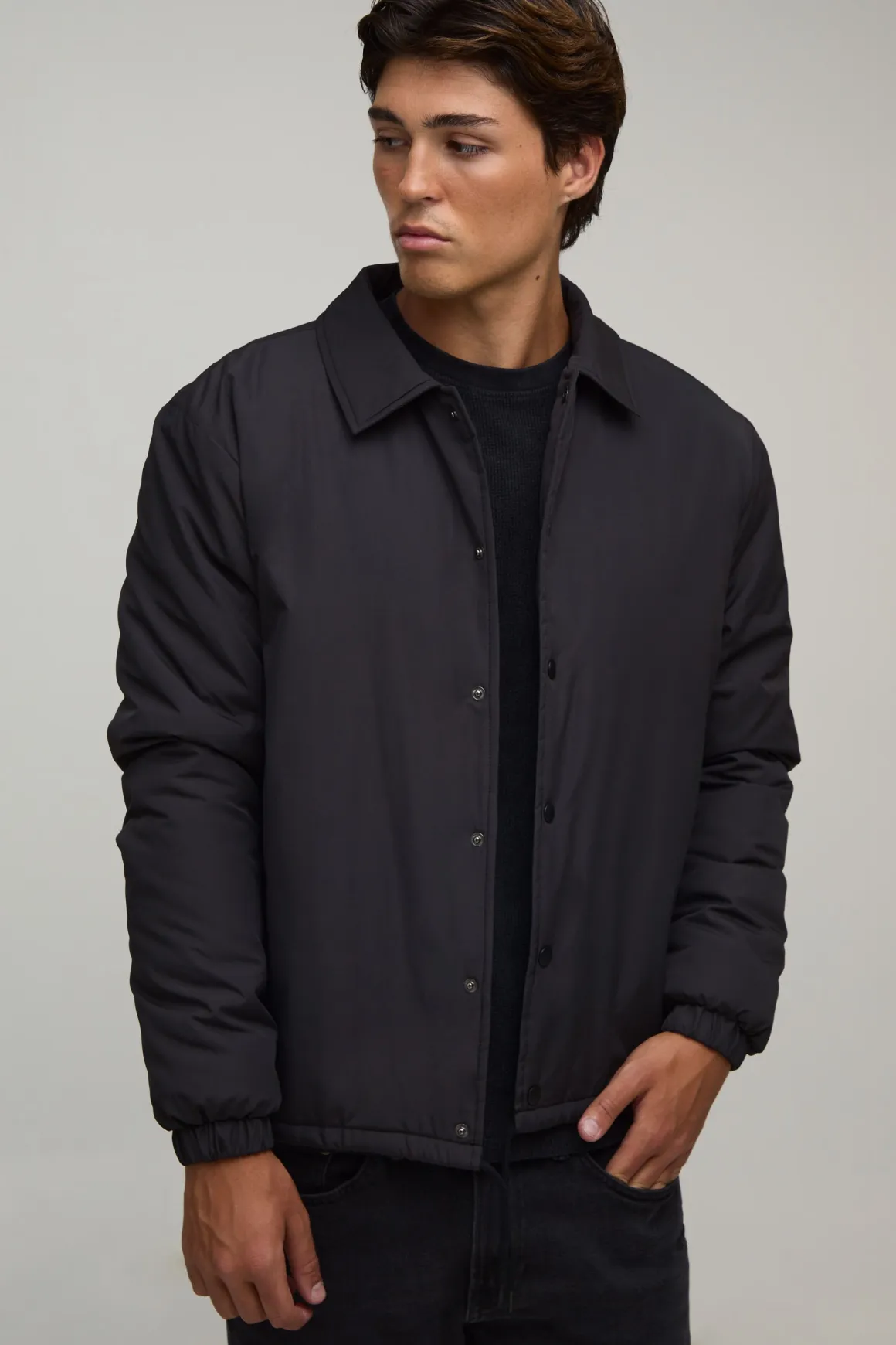 Veste Coach Matelassée À Col Structuré