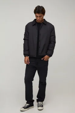 Veste Coach Matelassée À Col Structuré