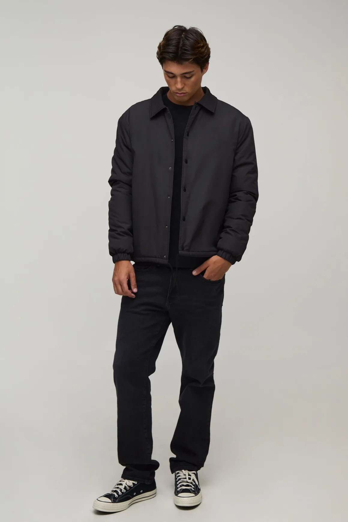 Veste Coach Matelassée À Col Structuré