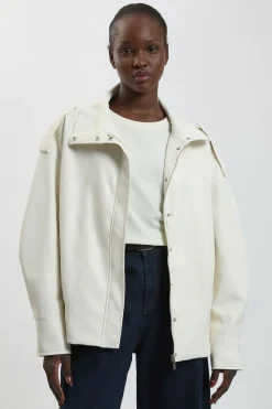 Veste Cocon Décontractée En Synthétiquecuir