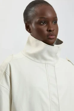Veste Cocon Décontractée En Synthétiquecuir