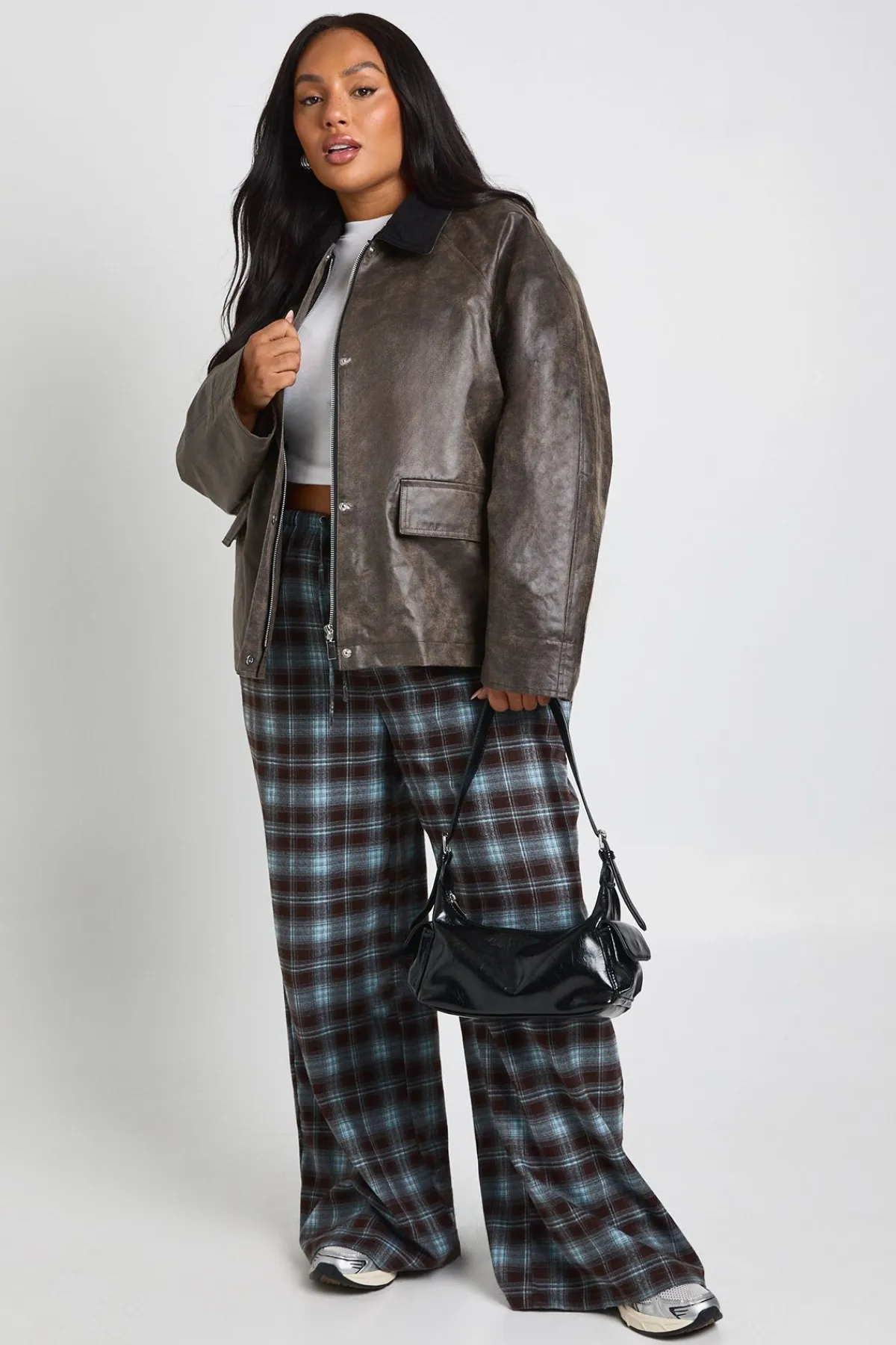 boohoo Veste à col avec détail de couture Plus<Femme Vestes & Manteaux