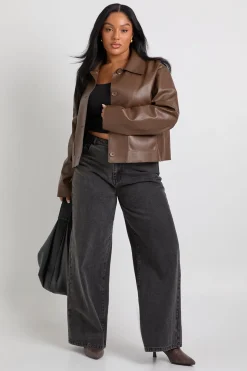 Veste à col boutonnée Plus