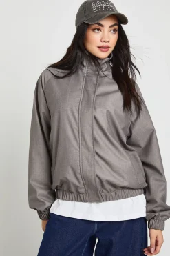 Veste à Col Cheminée