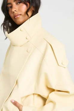 Veste Col Cheminée En Synthétiquecuir