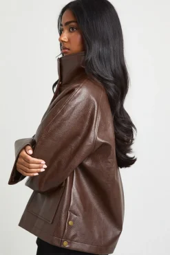 Veste Col Cheminée En Synthétique