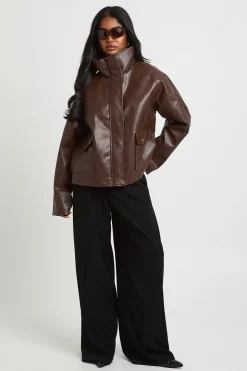 Veste Col Cheminée En Synthétique