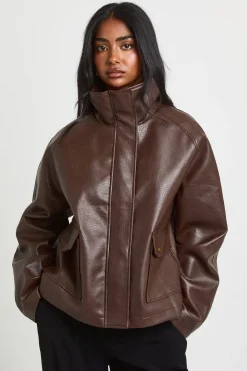 Veste Col Cheminée En Synthétique