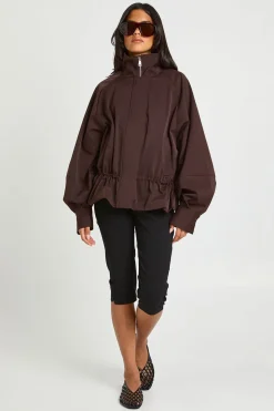 Veste Col Cheminée À Taille Cintrée