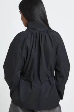 Veste Col Cheminée Taille Cintrée