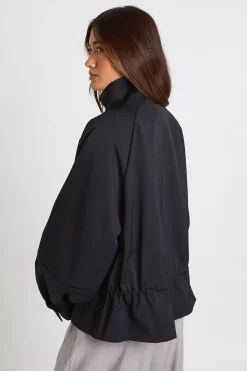 Veste Col Cheminée Taille Cintrée