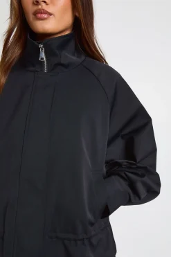 Veste Col Cheminée Taille Cintrée
