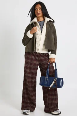 boohoo Veste à col en suède synthétique<Femme Manteaux Et Vestes D’Automne|Vestes & Manteaux