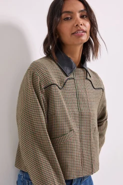 Veste à Col en synthétique