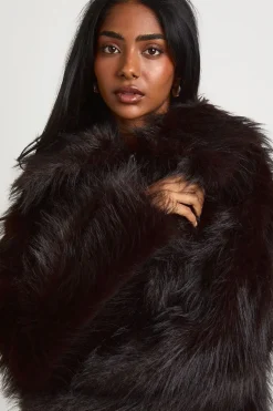 Veste À Col En Synthétique