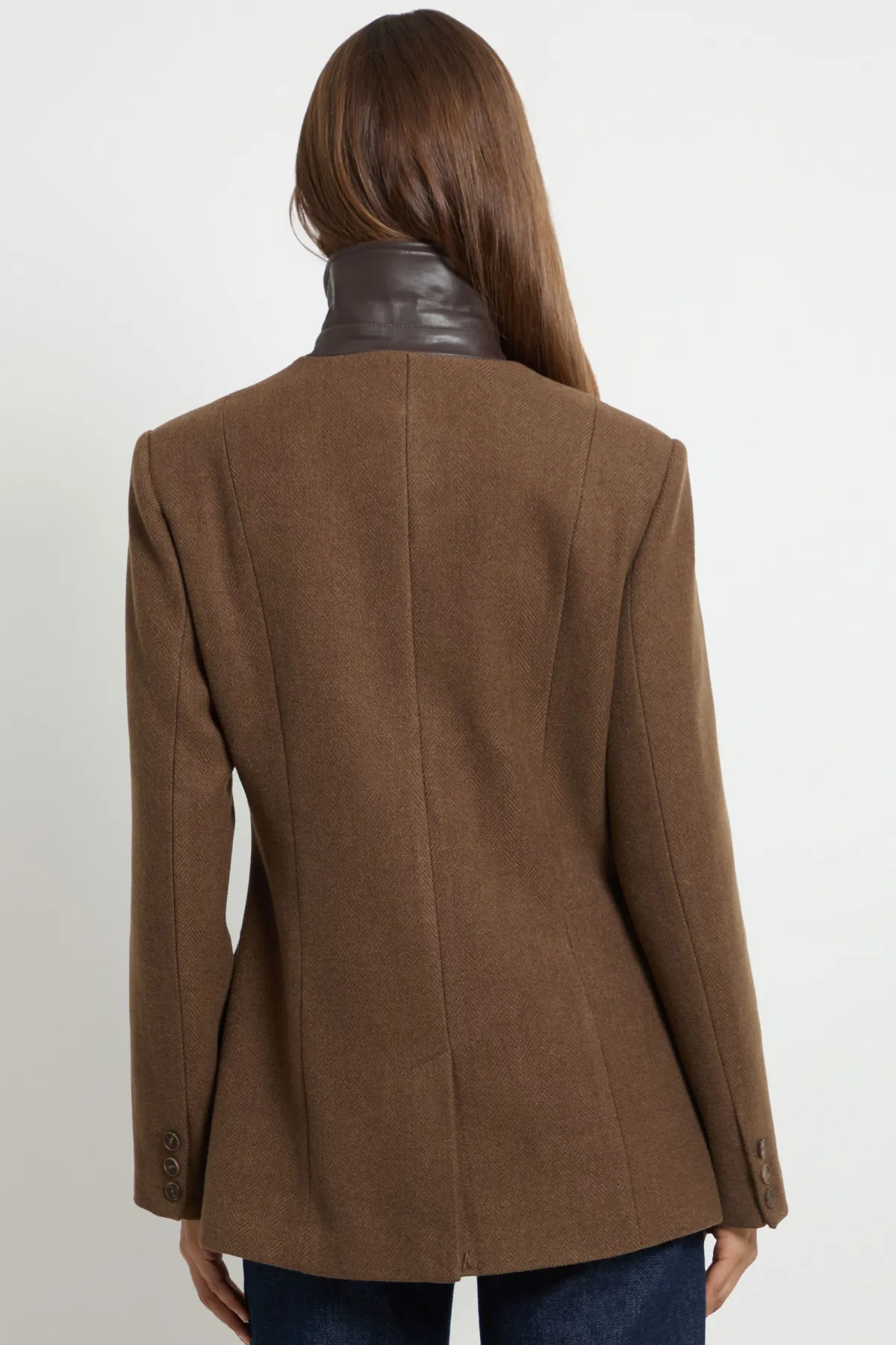 Wallis Veste À Col Montant Avec Détail De Poches<Femme Looks Chocolat|Vestes & Manteaux