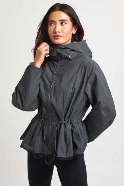 Veste À Col Montant Avec Ourlet Bordé De Dentelle