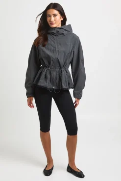 Veste À Col Montant Avec Ourlet Bordé De Dentelle