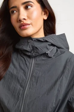 Veste À Col Montant Avec Ourlet Bordé De Dentelle