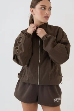 Veste À Col Montant Effet Peau De Pêche Dsgn Studio