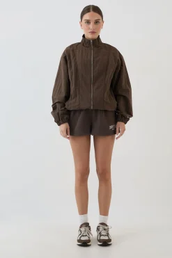 Veste À Col Montant Effet Peau De Pêche Dsgn Studio