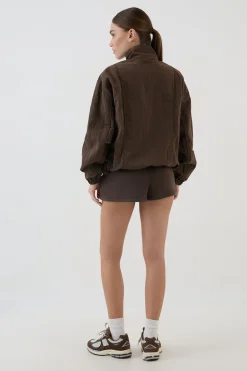 Veste À Col Montant Effet Peau De Pêche Dsgn Studio