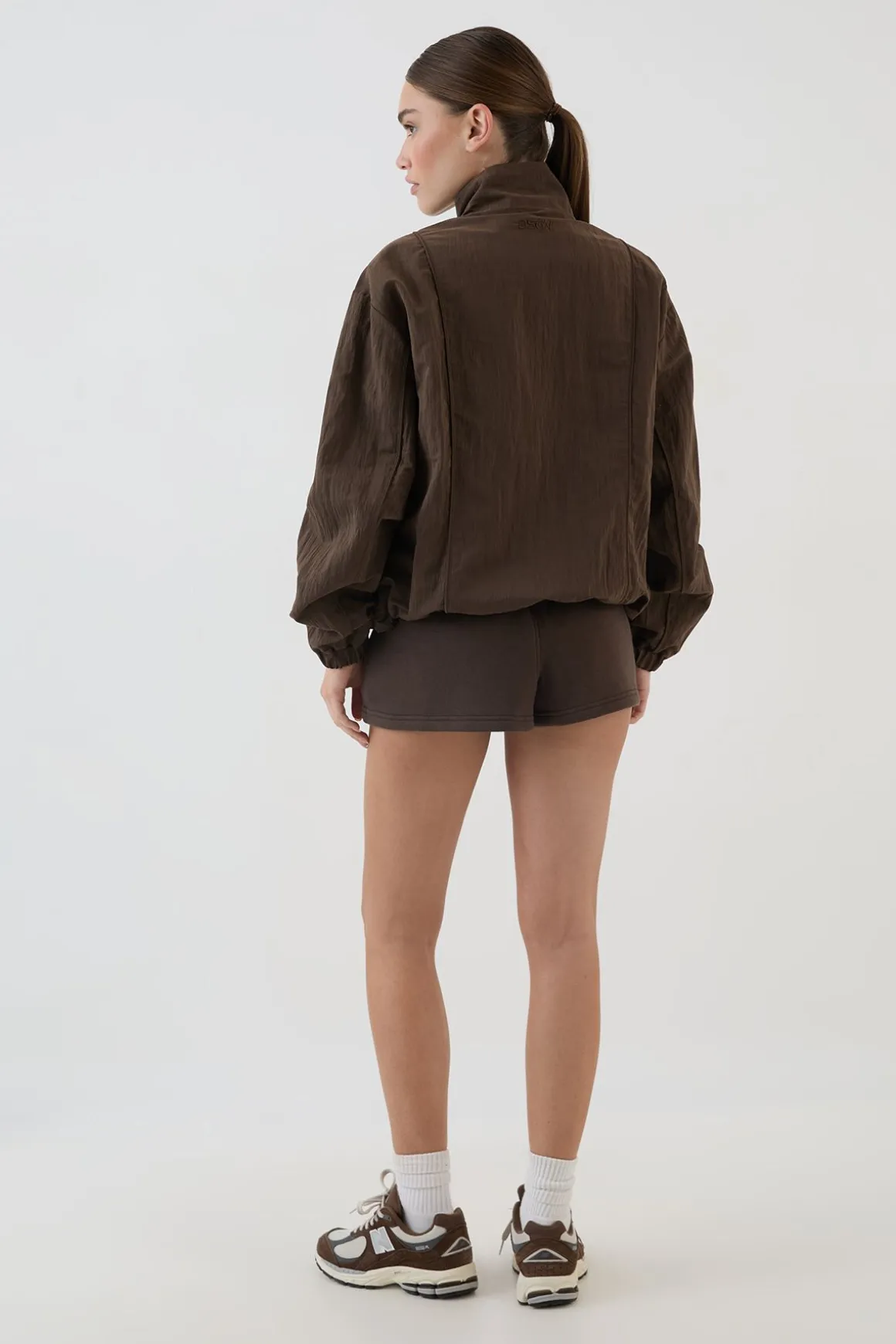Veste À Col Montant Effet Peau De Pêche Dsgn Studio