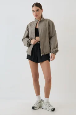 DSGN Studio Veste À Col Montant Effet Peau De Pêche<Femme Vestes & Manteaux|Dsgn Studio