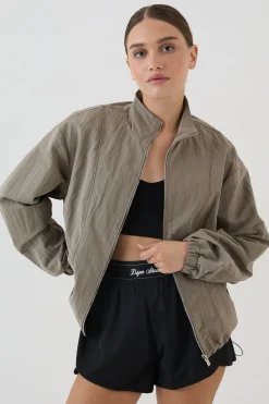 DSGN Studio Veste À Col Montant Effet Peau De Pêche<Femme Vestes & Manteaux|Dsgn Studio