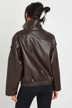 Veste Col Montant En Synthétique