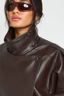 Veste Col Montant En Synthétique