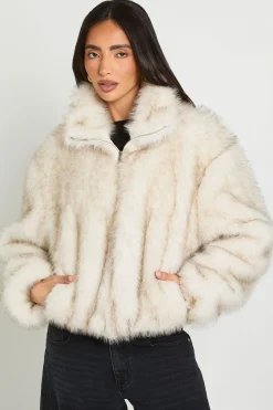 Veste Col Montant En Synthétique D'inspiration Vintage