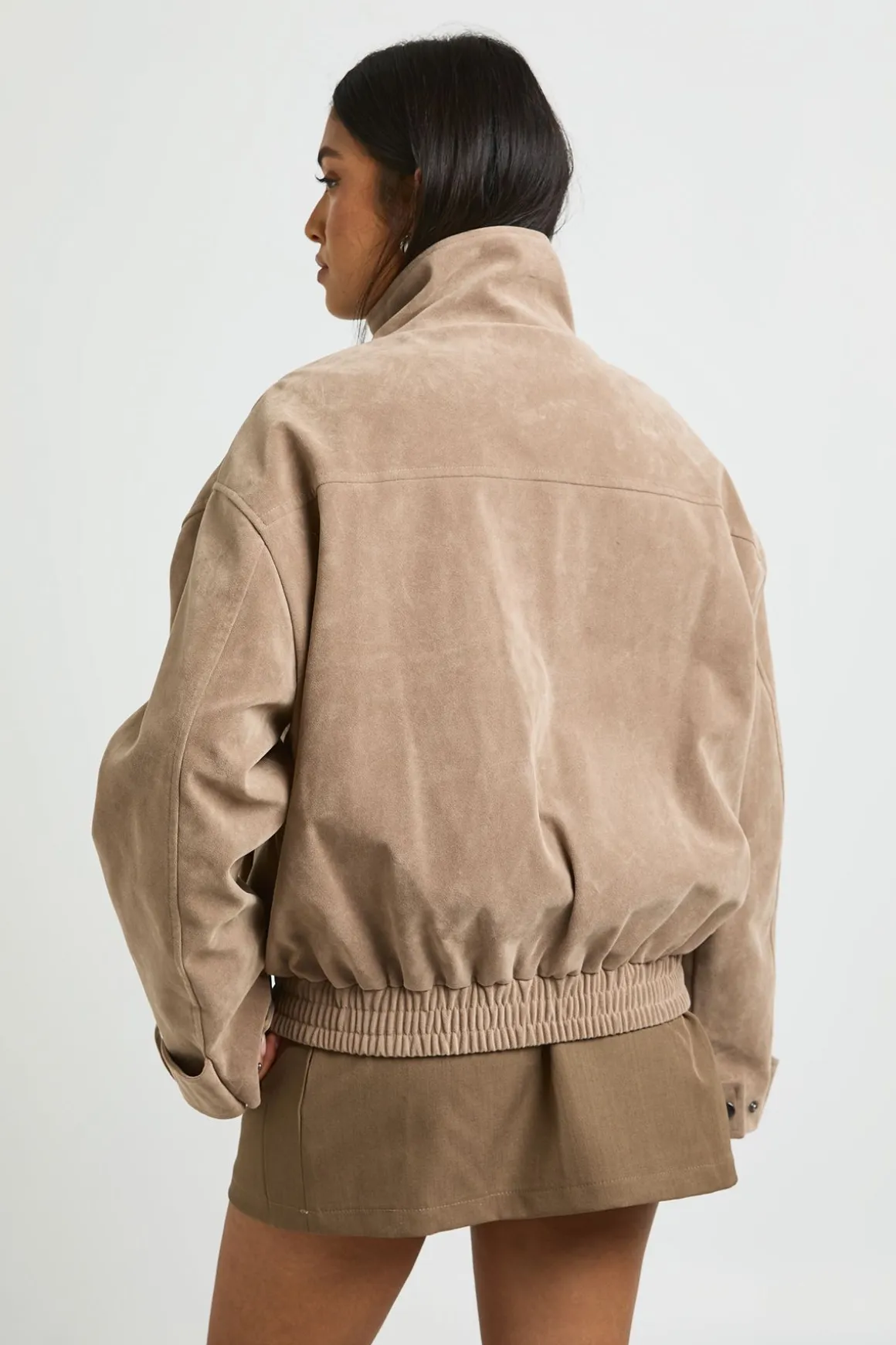 Veste Col Montant En Synthétique Petite