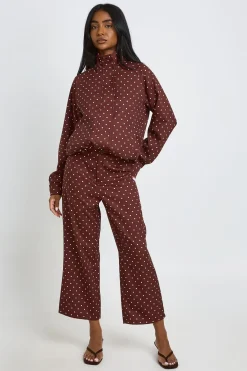 boohoo Veste À Col Montant À Pois<Femme Pois|Vestes & Manteaux