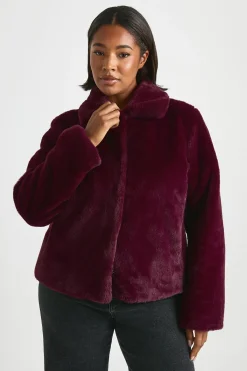 boohoo Veste à col Plus en synthétique<Femme Vestes & Manteaux