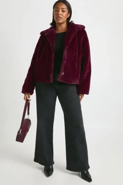 boohoo Veste à col Plus en synthétique<Femme Vestes & Manteaux