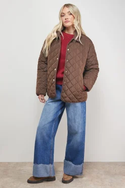 Veste à Col Rembourré en Velours Côtelé